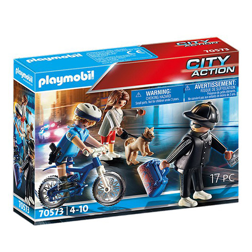 Policejní kolo Playmobil Policie, 17 dílků