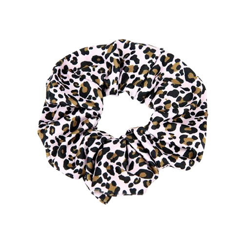 Látkové gumičky Princess Mimi ASST 2 ks, leopard - bílý základ
