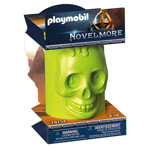 Lebka s překvapením Playmobil Novelmore, zelená lebka