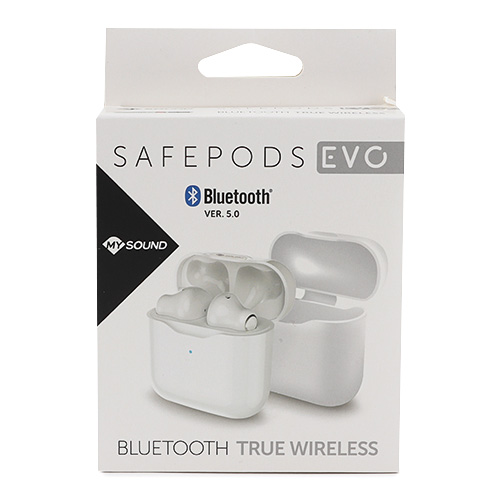 Sluchátka Meliconi 497415 WH SAFE PODS EVO, bezdrátová, Bluetooth 5.0, True Bud