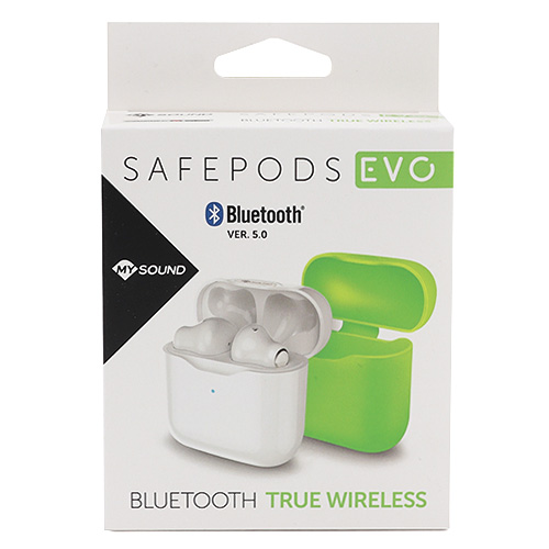 Bezdrátová sluchátka Meliconi 497418 GR SAFE PODS EVO, Bluetooth 5.0, True Buds, nabíjecí