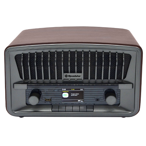 Radiopřijímač Roadstar HRA-270D+BT, retro, vintage, LCD displej, Bluetooth, 230 V/5