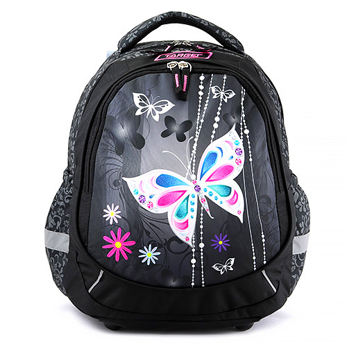 Studentský batoh Target Černý, s motýly