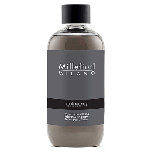 Náplň do difuzéru Millefiori Milano NATURAL | Černý čaj a růže, 250 ml