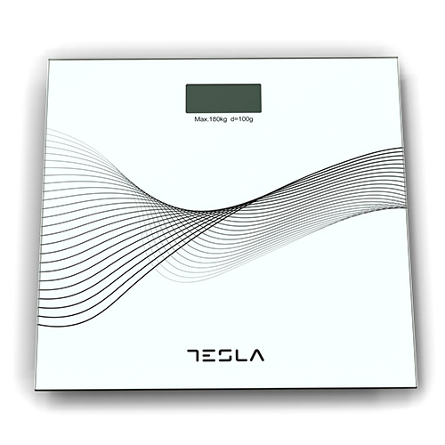 Váha Tesla BS103W, osobní, až 180 kg, kg/lb, 2xAAA baterie