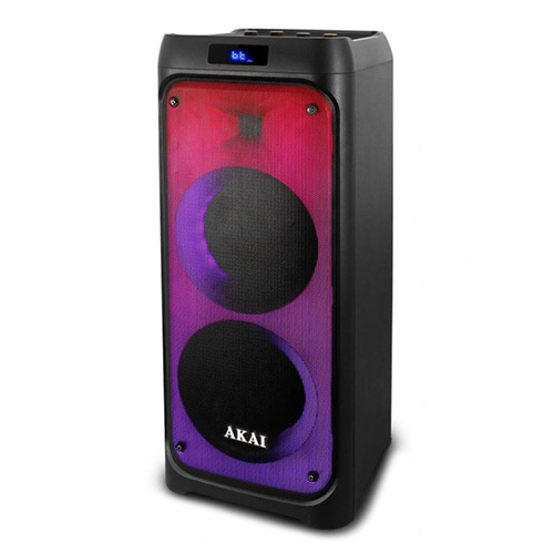 Reproduktor AKAI Party speaker 260, bluetooth, FM rádio, LED světelné efekty,