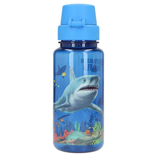 Plastová láhev Underwater World Modrá, s mořskými živočichy, 400 ml