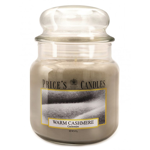 Price's Candles Svíčka ve skleněné dóze Price´s Candles Hřejivý kašmír, 411 g