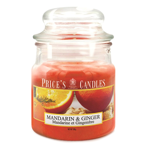 Price's Candles Svíčka ve skleněné dóze Price´s Candles Mandarinka a zázvor, 100 g