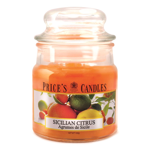 Price's Candles Svíčka ve skleněné dóze Price´s Candles Sicilské citrusy, 100 g