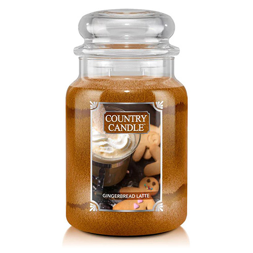 Svíčka ve skleněné dóze Country Candle Perníkové latte, 680 g