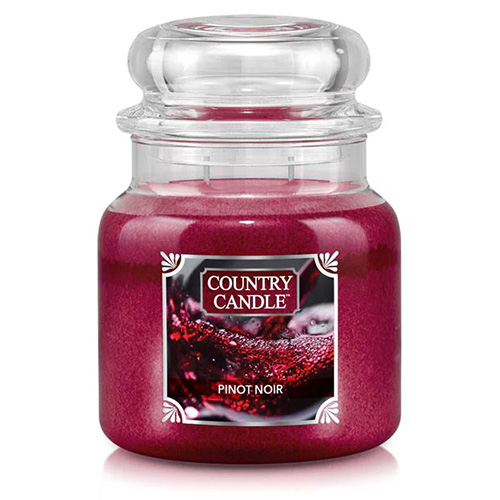 Svíčka ve skleněné dóze Country Candle Červené víno, 453 g