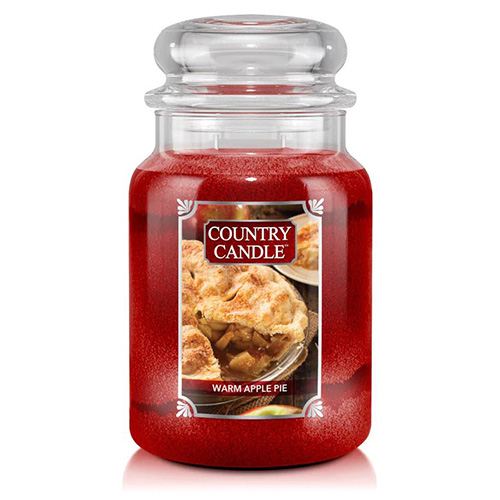 Svíčka ve skleněné dóze Country Candle Horký jablečný koláč, 680 g