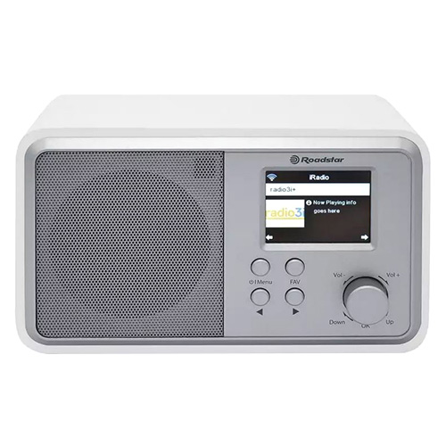 Rádio Roadstar IR-390D+BT/WH, Wi-Fi, Bluetooth, dálkové ovládání, barva bíl