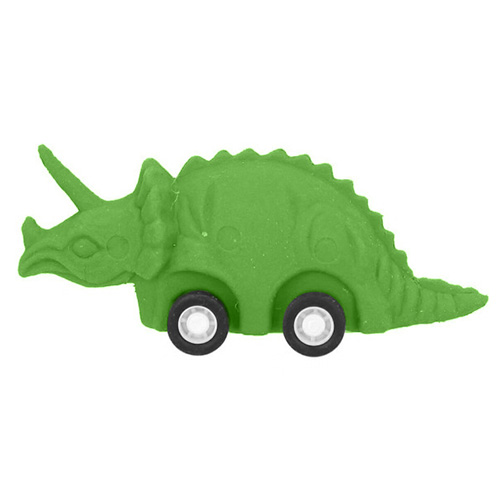 Gumový dinosurus Dino World Triceratops - zelený | 0411893_A