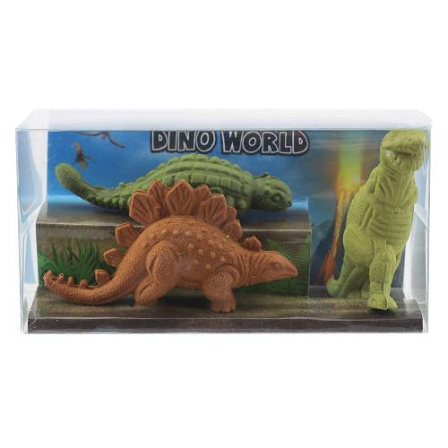ASST | Sada figurek dinosaurů Dino World Stegosaurus, T-Rex, Ankylosaurus | 0411902_A
