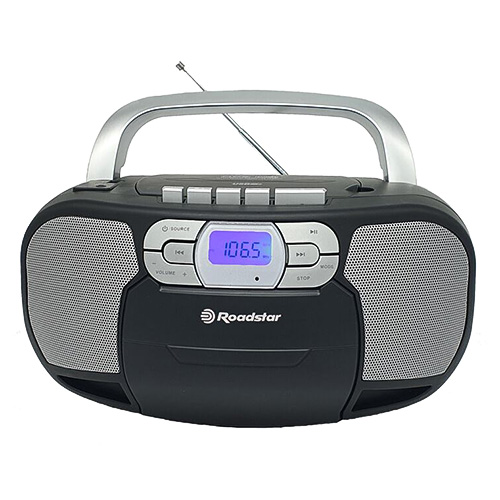 Radiomagnetofon Roadstar RCR-4635UMPBK, PLL FM, CD MP3, USB, AUX in, černá