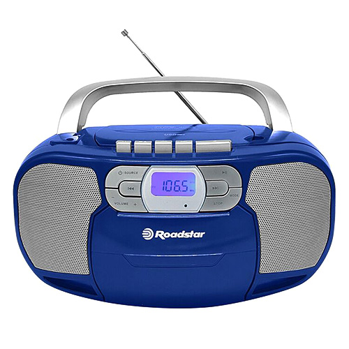 Radiomagnetofon Roadstar RCR-4635UMPBL, PLL FM, CD MP3, USB, AUX in, modrá