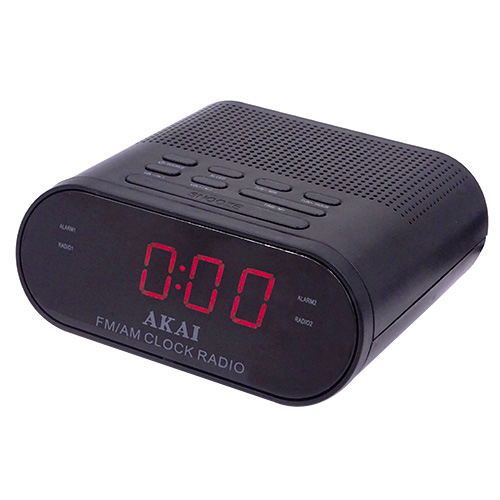 Radiobudík AKAI CR002A-219, AM/FM, LED displej 0,9", AC-AC 230V-50Hz