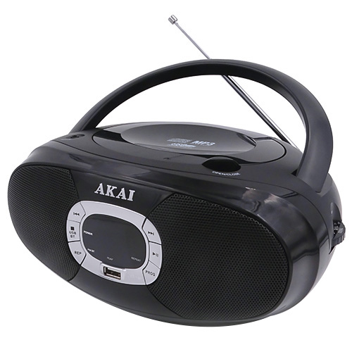 CD přehrávač AKAI BM004A-614, bluetooth, AM/FM rádio, LCD displej, USB, CD, 2