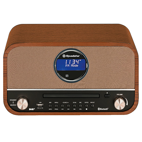 Rádio Roadstar HRA-1782NBT, retro, CD/MP3 přehrávač, FM RDS, bluetooth, LCD