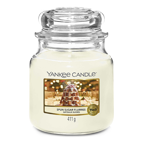 Svíčka ve skleněné dóze Yankee Candle Závěje cukru, 410 g