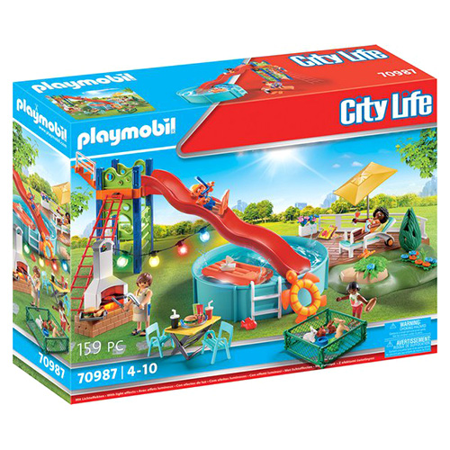 Bazénová party Playmobil Život ve městě, 159 dílků |70987