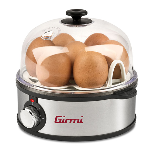 Vařič vajec Girmi CU2500, až na 7 vajec, vaření v páře nebo na pánvi, 360 W