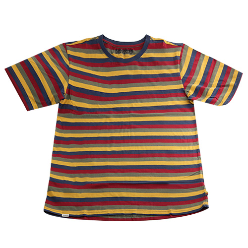 Fjällräven S/F Cotton Striped T-shirt M Flag Stripe | 908 | XS
