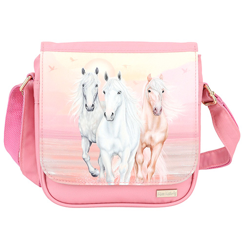 Taška přes rameno Miss Melody Růžová, pastelové barvy, 3 koně v běhu | 0412242_A