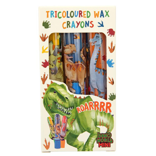 Sada trojbarevných voskovek Dino World 3 ks v balení | 0412175_A