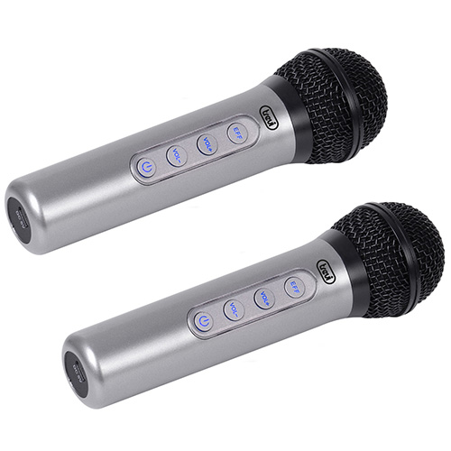 Bezdrátový mikrofon Trevi EM 415R Bezdrátový mikrofon 2,4GHz, 2ks, dosah 15 m, zvukové