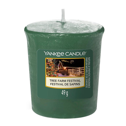 Svíčka Yankee Candle Festival stromků, 49 g