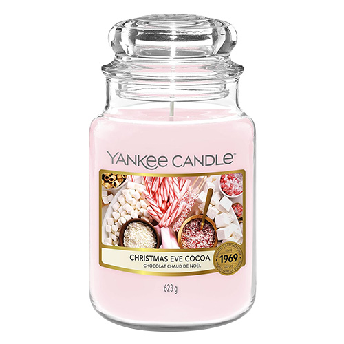 Svíčka ve skleněné dóze Yankee Candle Vánoční kakao, 623 g