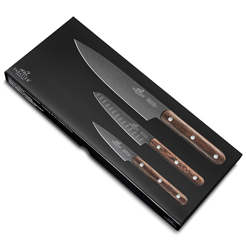 Lion Sabatier International Sada nožů Lion Sabatier 906282 Cuisine, sada 3 nožů Phenix Inox, rukojeť dřevo wenge