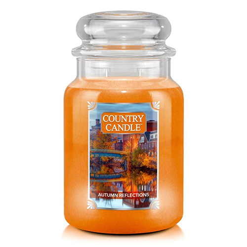 Svíčka ve skleněné dóze Country Candle Podzimní zrcadlení, 680 g