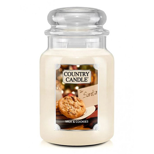 Svíčka ve skleněné dóze Country Candle Mléko a sušenky, 680 g