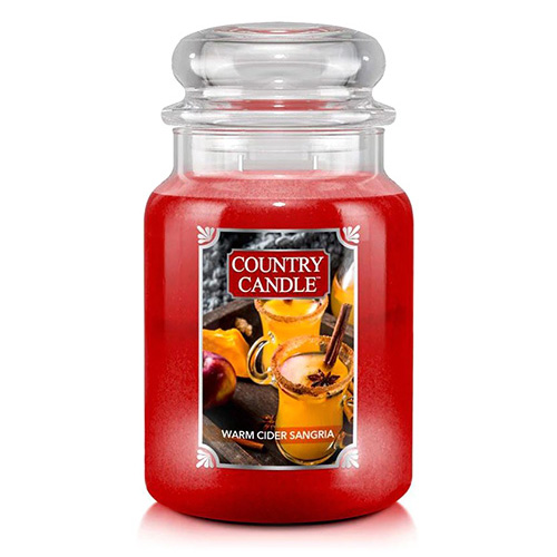 Svíčka ve skleněné dóze Country Candle Teplá jablečná sangria, 680 g