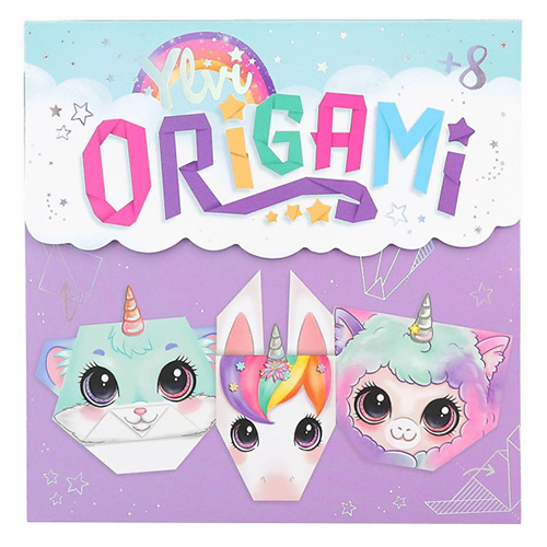 ASST | Kreativní bloček origami Ylvi Skládací zvířátka, fialový