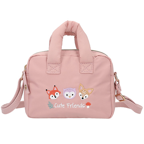 Mini kabelka Princess Mimi Růžová, lesní zvířátka