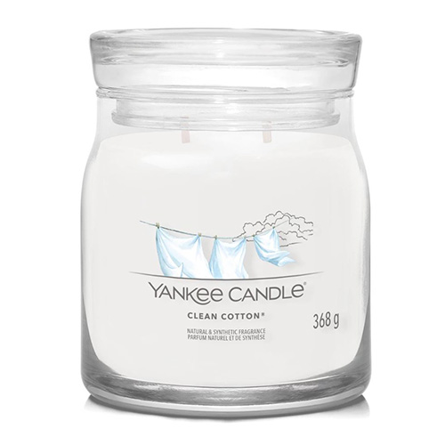 Svíčka ve skleněné dóze Yankee Candle Čistá bavlna, 368 g