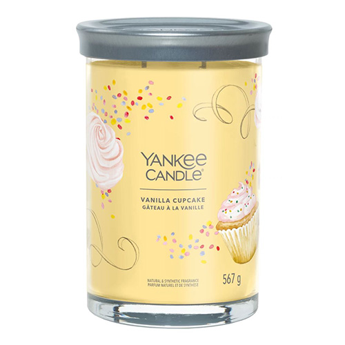 Svíčka ve skleněném válci Yankee Candle Vanilkový košíček, 567 g