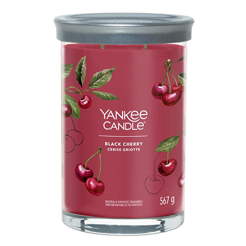 Svíčka ve skleněném válci Yankee Candle Zralé třešně, 567 g