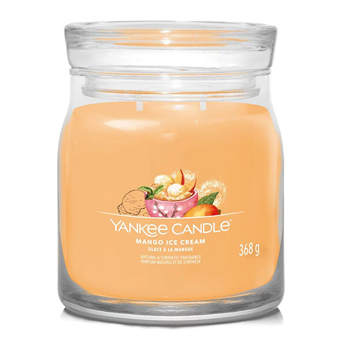 Svíčka ve skleněné dóze Yankee Candle Mangová zmrzlina, 368 g