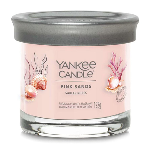Svíčka ve skleněném válci Yankee Candle Růžové písky, 122 g