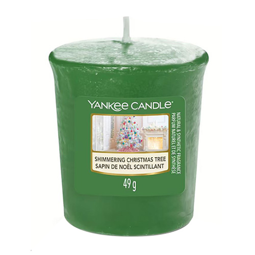 Svíčka Yankee Candle Rozzářený vánoční stromeček, 49 g