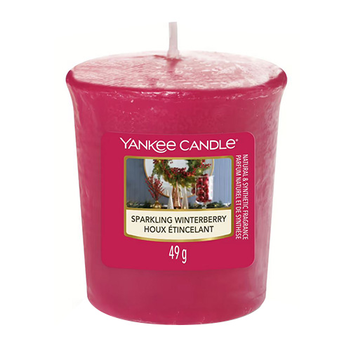 Svíčka Yankee Candle Jiskrné zimní bobule, 49 g