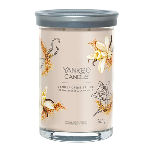 Svíčka ve skleněném válci Yankee Candle Vanilkové creme brulee, 567 g