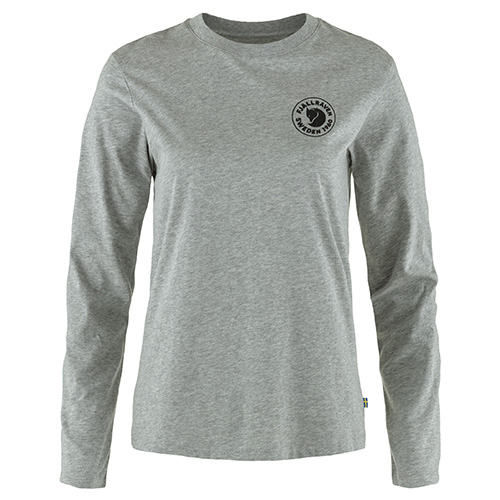 Fjällräven 1960 Logo T-shirt LS W Grey-Melange | 020-999 | L