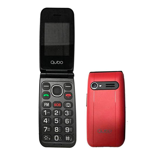 Mobilní telefon QUBO QUBO NEO NW RD SEN SOS, TLF LCD displej, fotoaparát, bluetoo